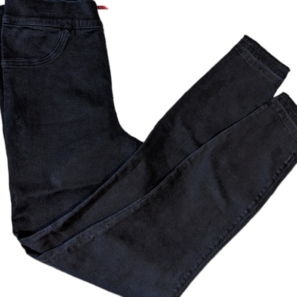 Spanx Vintage Distressed Ankle Black Skinny Jeans.,Size Small - Picture 3 of 7